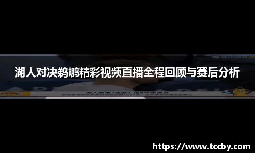 湖人对决鹈鹕精彩视频直播全程回顾与赛后分析